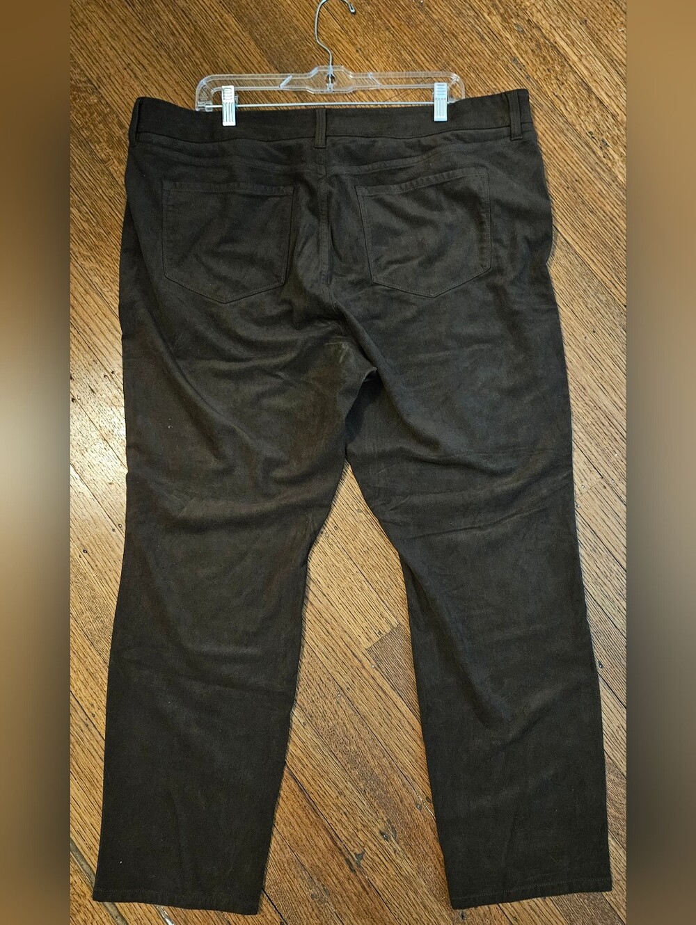 NYDJ Chocolate Brown Faux Suede Lift Tuck Skinny Pants Size 20W - Picture 4 of 4